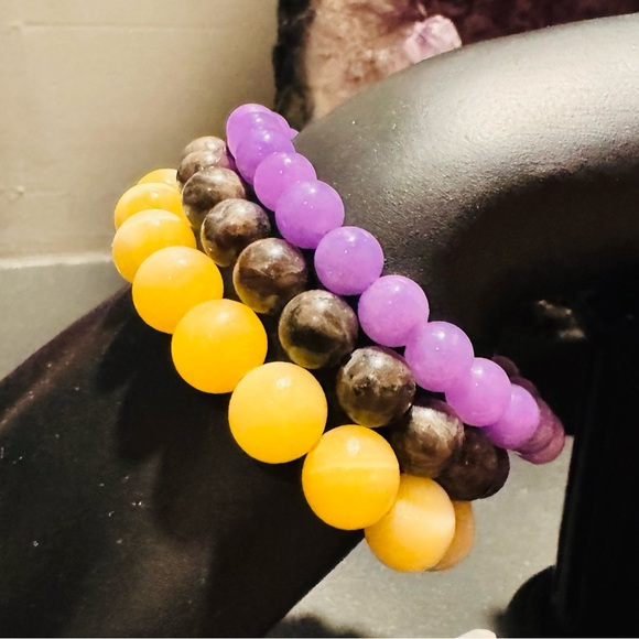 Reiki and Vortex Charged Beaded Bracelets Set of 3 - Picture 2 of 4